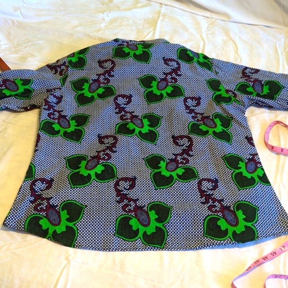 Wax African fabric blouse L or XL - Picture 5 of 7
